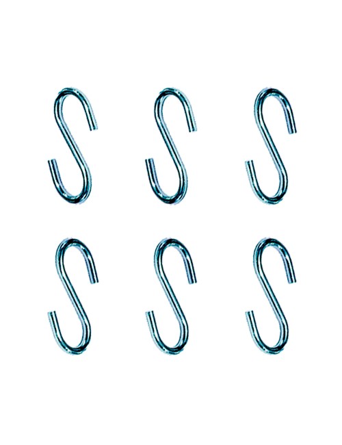 Gancho en forma de s cg23 3,5 x 35 mm, zincado, blister 6 uds