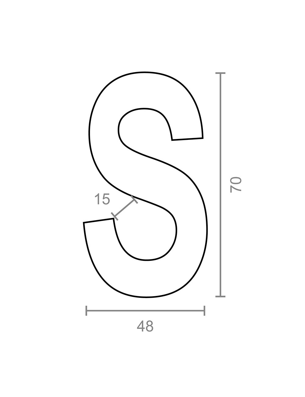 Gancho en forma de s cg23 6 x 70 mm, zincado, blister 2 uds