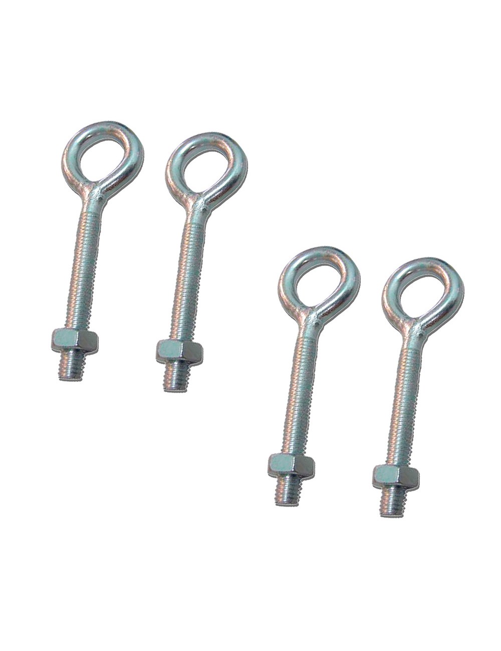 Hembrilla soldada con tuerca hm01, m4 x 30 mm, zincado, blister 4 uds