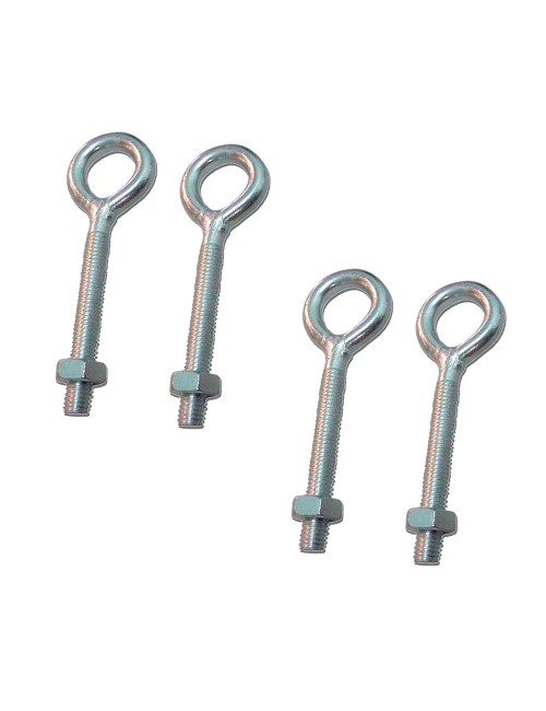 Hembrilla soldada con tuerca hm01, m4 x 30 mm, zincado, blister 4 uds