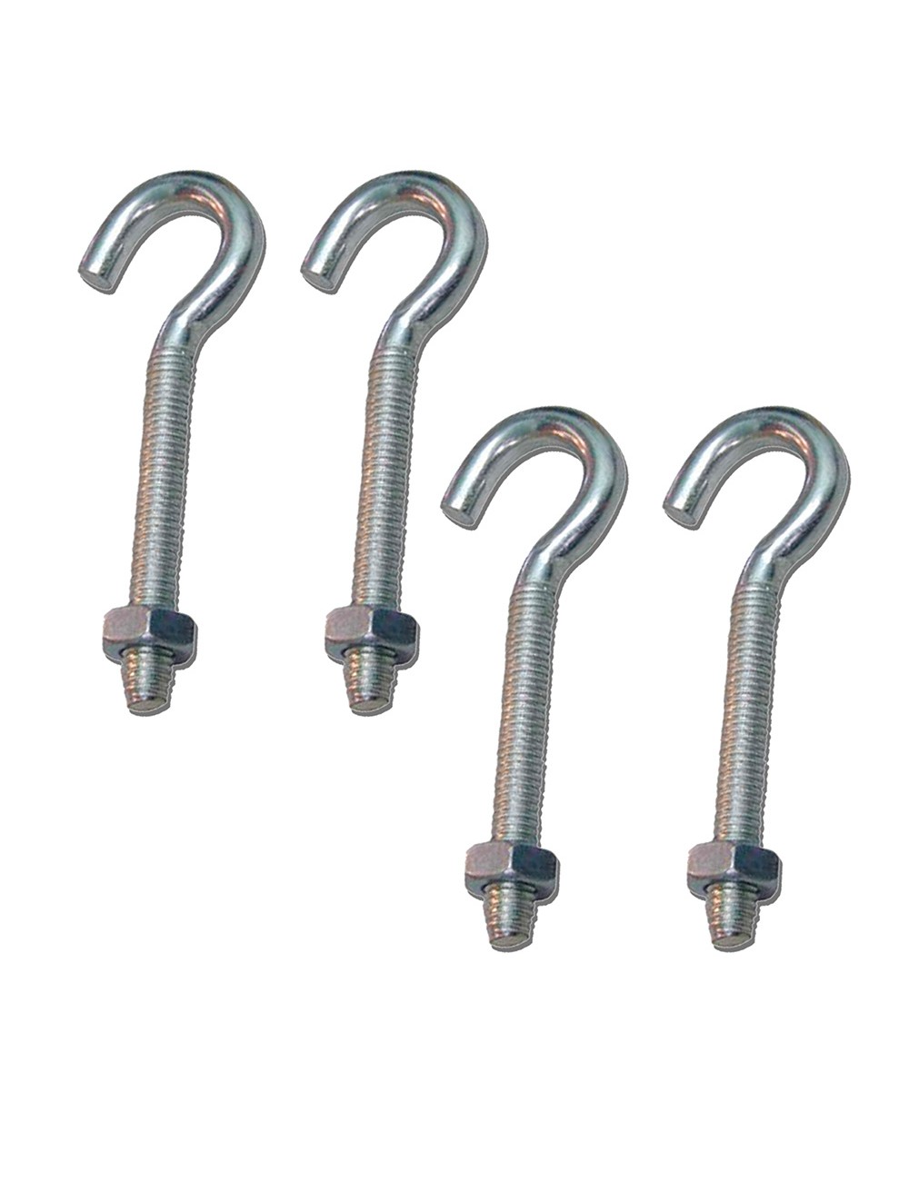 Hembrilla abierta con tuerca hm02, m5 x 35 mm, zincado, blister 4 uds