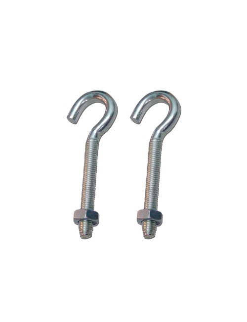 Hembrilla abierta con tuerca hm02, m6 x 50 mm, zincado, blister 2 uds