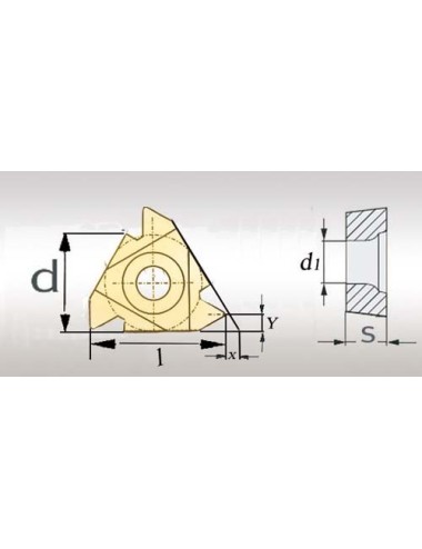 PLACA DE CORTE 16IR A60, POS. 666, 67 PLACA DE CORTE 16IR A60, POS 666, 67