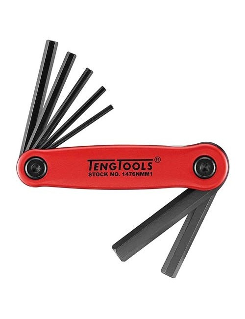 JGO LLAVES HEXAGONALES PLEGABLE 1476NMM1 7 PZAS