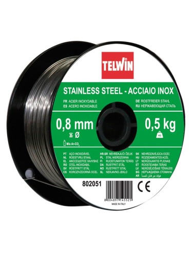 BOBINA HILO ACERO INOX. Ø0,8 - 0,5kg Acero inoxidable