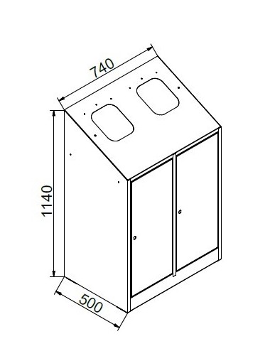 Papelera de reciclaje  PR2