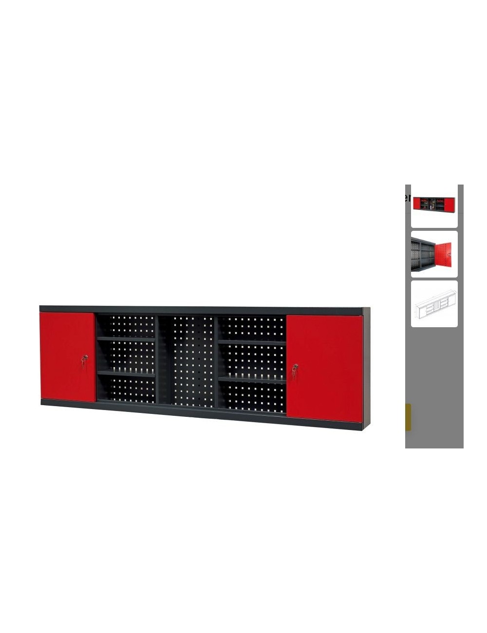 ARMARIO MURAL MODM1200 ROJO 1200MM MODM1200