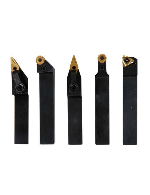 Juego cuchillas HM, 16 mm. 5 Pzas. Caja aluminio 16 mm, 5 unidades