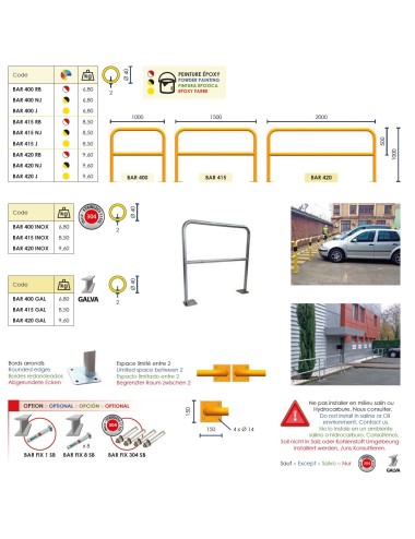 Barrera de seguridad  BAR400RB