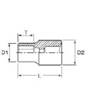 VASO 1/4" 6MM M140506-C