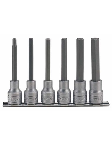 JUEGO DE VASOS HEXAGONALES 1/2" M1211 6 PZAS JUEGO DE VASOS HEXAGONALES 1\2" M1211 6 PZAS