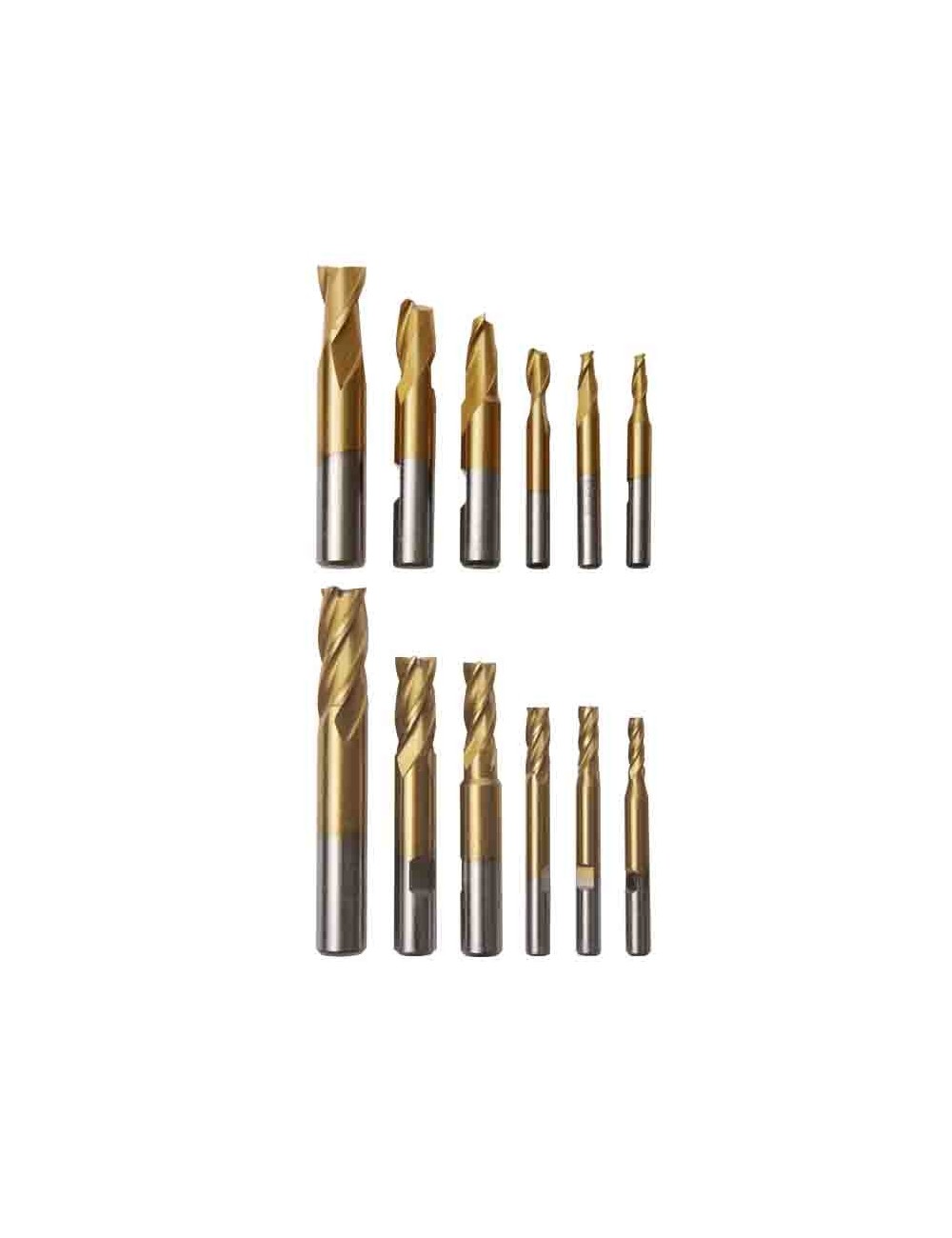 JUEGO FRESAS HSS 12 PIEZAS - CAJA ALU