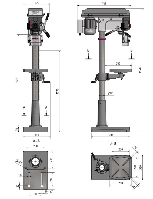 TALADRO OPTIdrill D 23PRO - 400V 3Ph