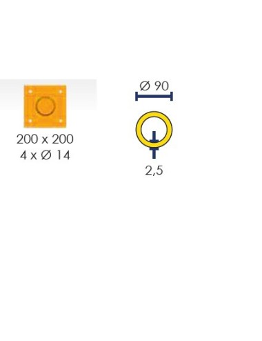 POSTE DE PROTECCIÓN PLETINA POT800NJ Ø90-800mm