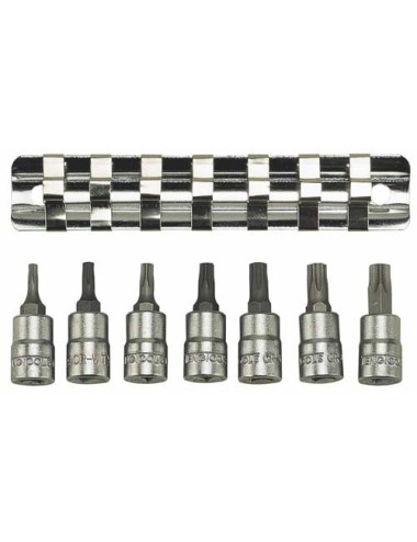 JUEGO DE VASOS 1/4" TX M1408TX 7 PZAS JUEGO DE VASOS 1\4" TX M1408TX 7 PZAS