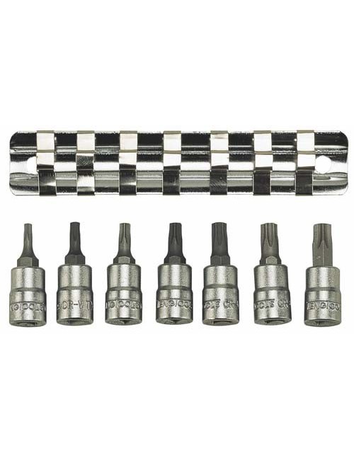 JUEGO DE VASOS 1/4" TX M1408TX 7 PZAS JUEGO DE VASOS 1\4" TX M1408TX 7 PZAS