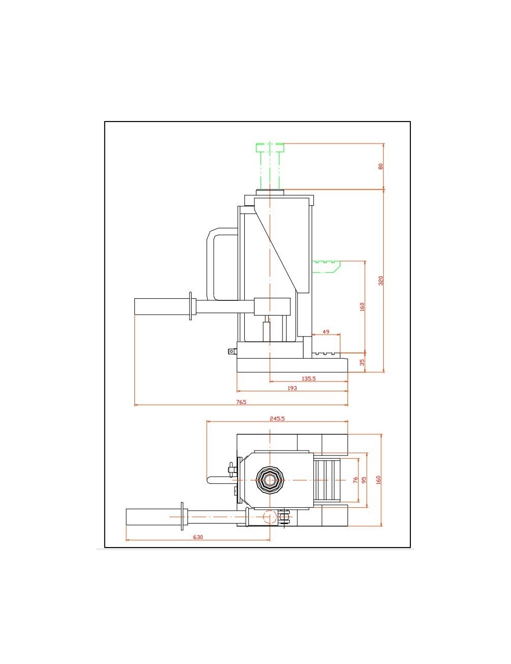 Gato Elevador de Máquinas Manual MH10