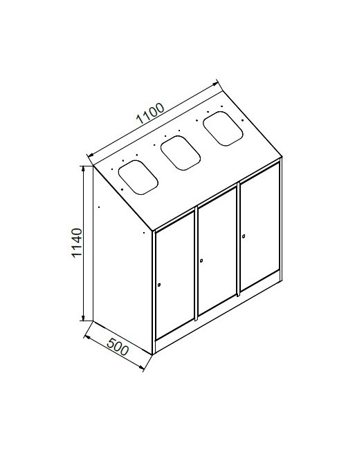 Papelera de reciclaje  PR3