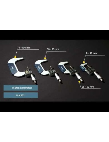 MICRÓMETRO DIGITAL MDA 0-25mm IP65