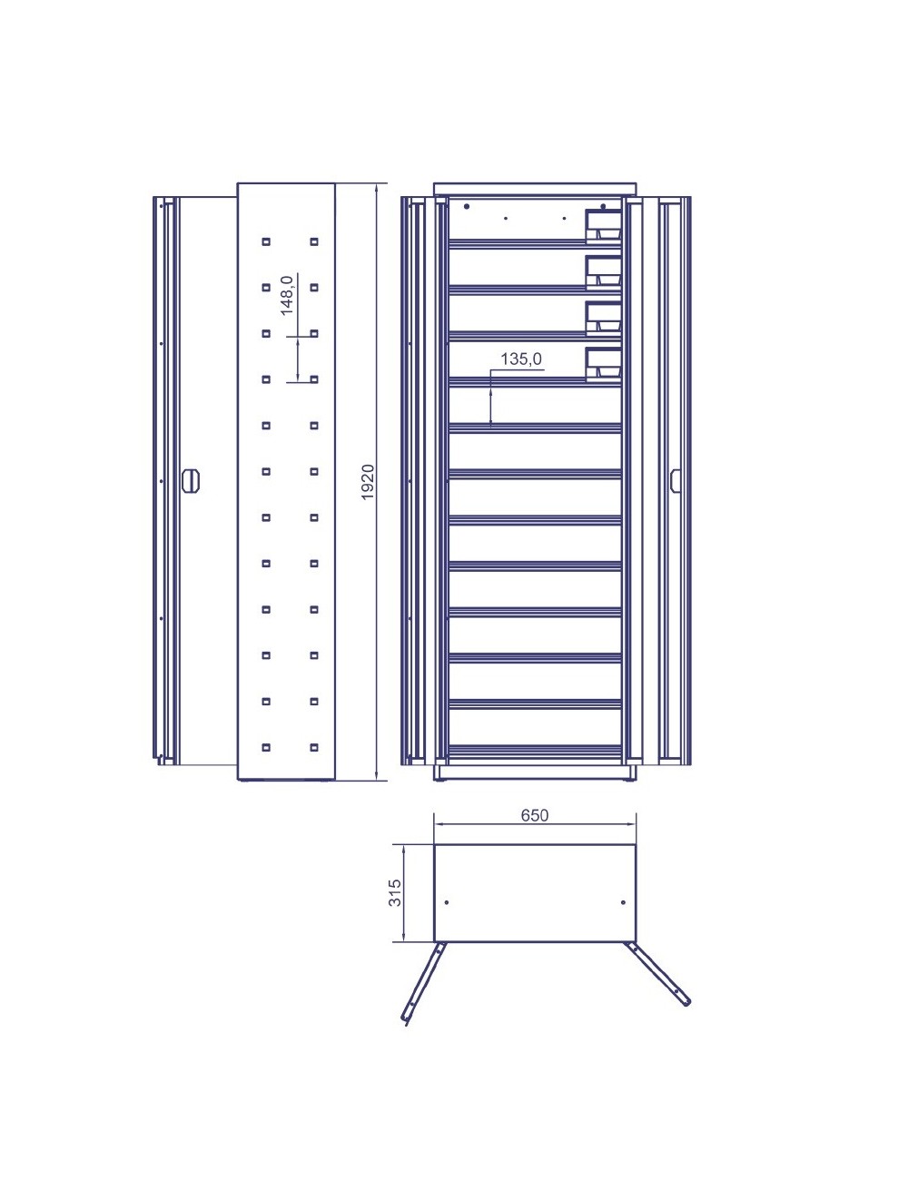 Metal Works Armario Modular DEBK48D DEBK48D