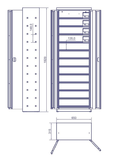 Metal Works Armario Modular DEBK48D DEBK48D
